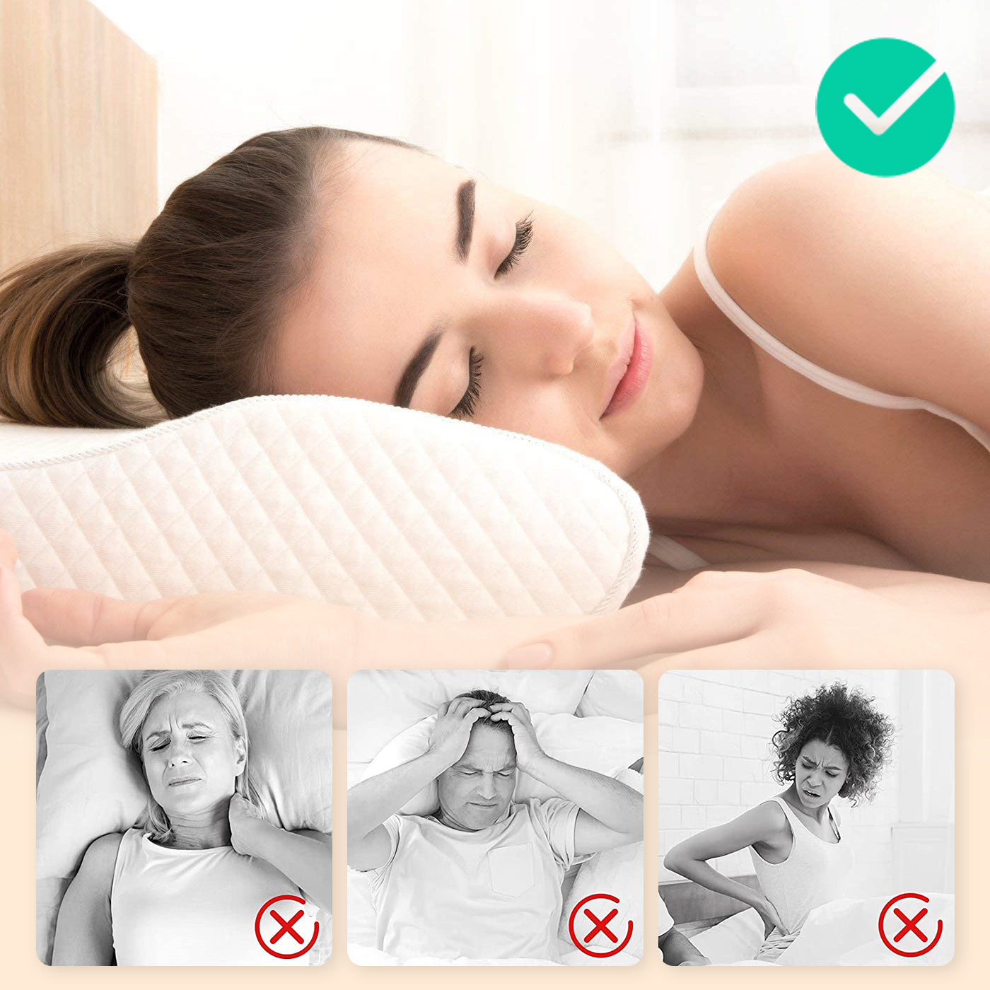 CurveCloud™ Contoured Neck Pillow - Wake Up Rested